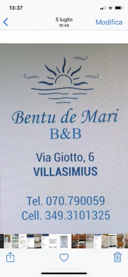 B&B Bentu De Mari 빌라시미우스 외부 사진